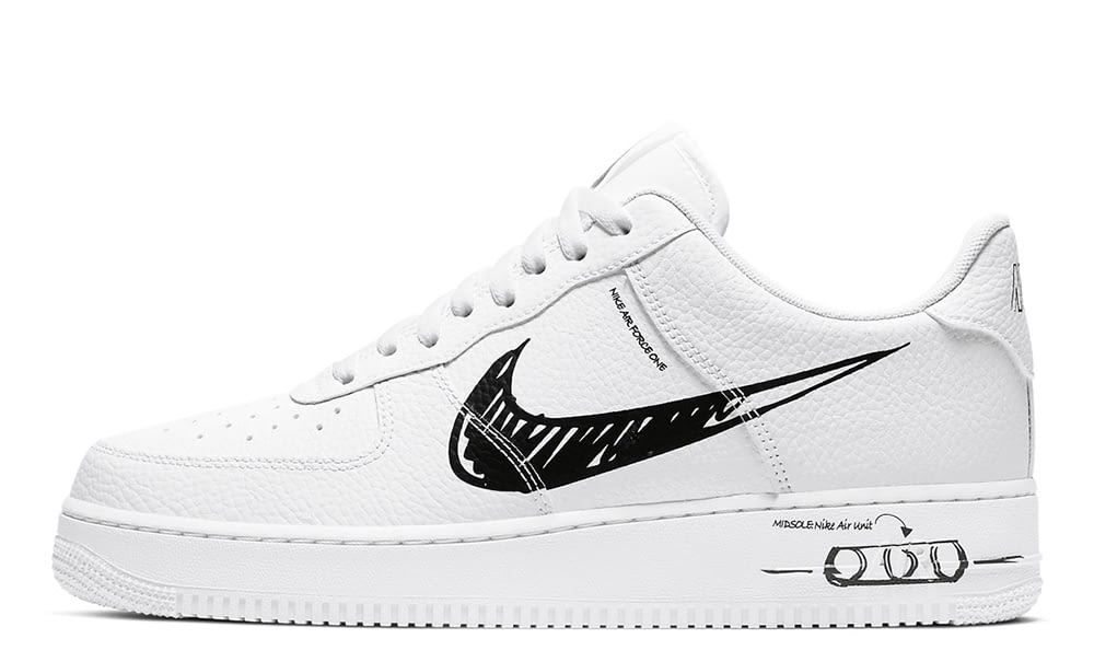 Nike Air Force 1 Low Sketch “White 