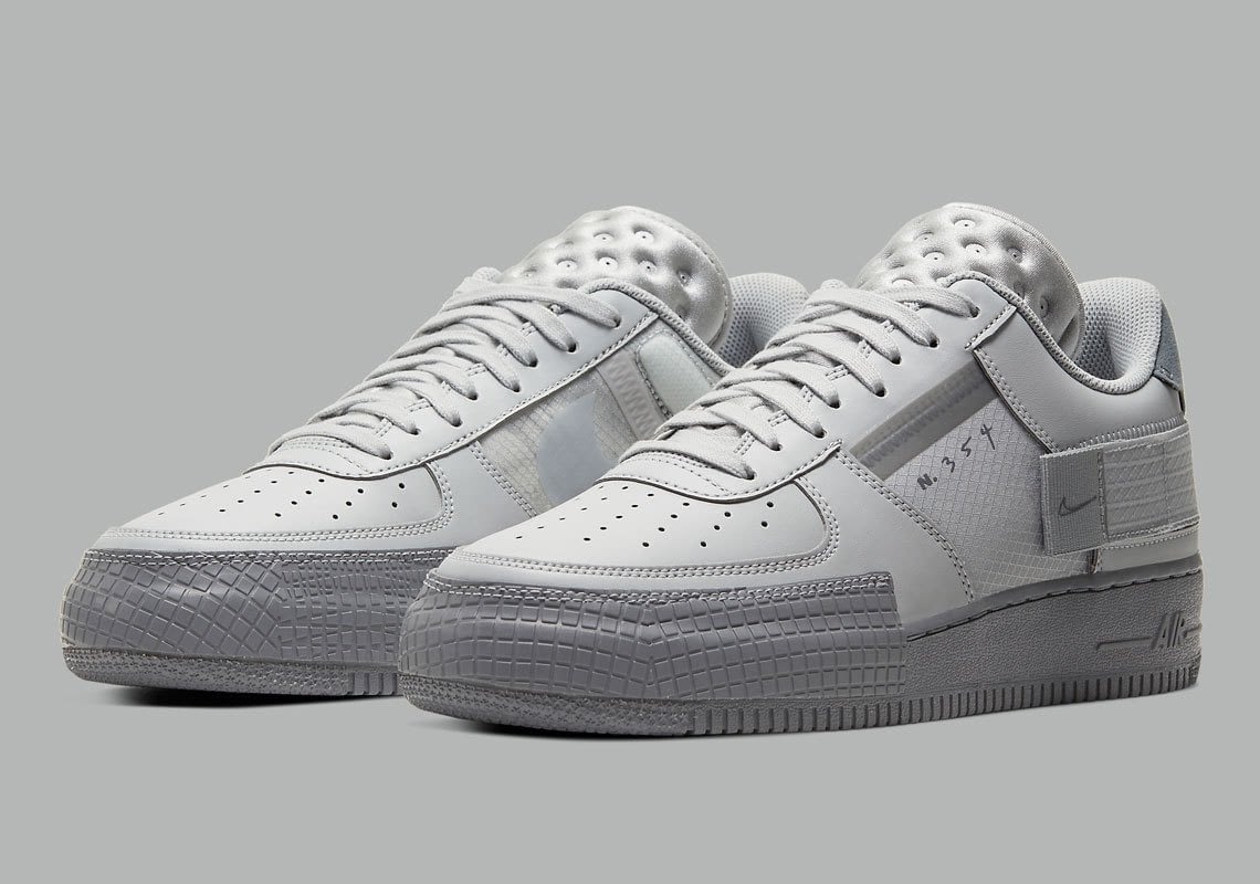 Nike Air Force 1 Type “Grey Fog” Sneakers – Modish Mall