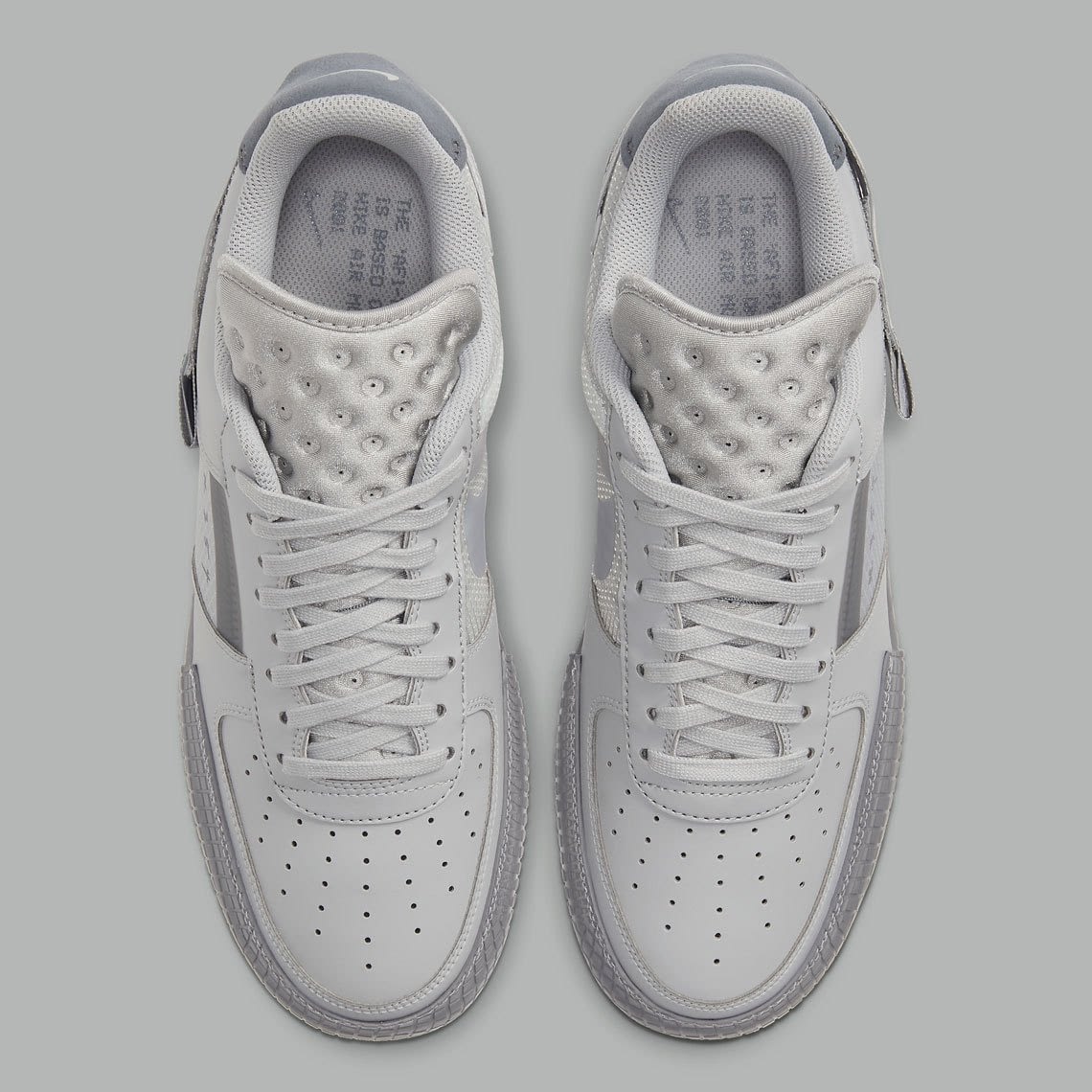 nike air force 1 low type grey fog